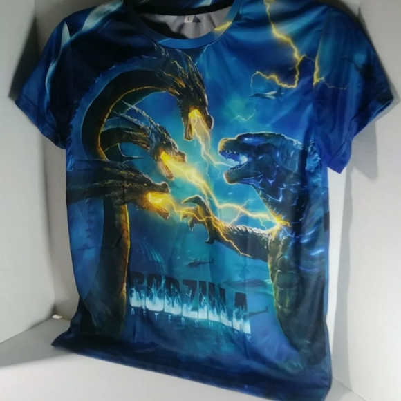 Cosplay Boy's Sz L 3D Graphic Multicolored Short Sleeve Mesh T-Shirt - Picture 4 of 7